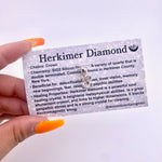 Raw Herkimer Diamond Sterling Silver Pendant, Herkimer Diamond from New York, Herkimer Diamond Pendant