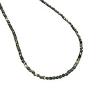 3mm Faceted Gemstone Necklace, Dainty Crystal Necklace, Natural Gemstone Necklace, Facet Gemstone Necklace