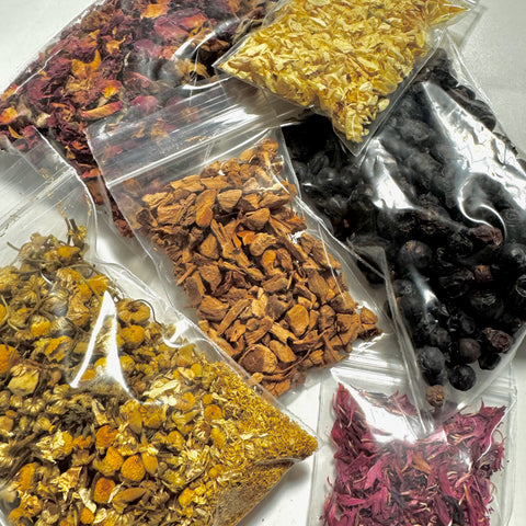 Baggy of Natural Herb or Flower, Dried Natural Herbs, Bag of Natural Flowers