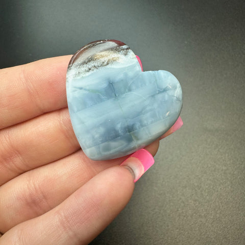 25g Owyhee Opal Heart Cabochons, Bulk or Wholesale Owyhee Opal Heart Cabochons, Owyhee Opal Heart Cabochon