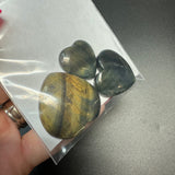 25g Multi Tigers Eye Heart Cabochons, Bulk or Wholesale Tigers Eye Heart Cabochons, Tigers Eye Heart Cabochon