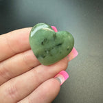 25g Nephrite Jade Heart Cabochons, Bulk or Wholesale Nephrite Jade Heart Cabochons, Nephrite Jade Heart Cabochon