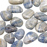 Tumbled Blue Scheelite, Blue Scheelite Tumble, Polished Blue Scheelite, Pocket Blue Scheelite