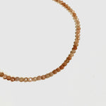 3mm Faceted Gemstone Necklace, Dainty Crystal Necklace, Natural Gemstone Necklace, Facet Gemstone Necklace