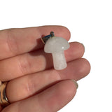 Gemstone Mushroom Pendant, Crystal Mushroom Pendant, Natural Crystal Mushroom Pendant for Necklace