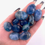 Blue Fluorite Tumble, Tumbled Blue Fluorite, Natural Blue Fluorite, Blue Fluorite Pocket Stone, P-129