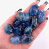 Blue Fluorite Tumble, Tumbled Blue Fluorite, Natural Blue Fluorite, Blue Fluorite Pocket Stone, P-129