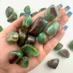 Green Chrysoprase Tumbled Stone, Tumbled Chrysoprase, Juicy Chrysoprase Stone, Smooth Chrysoprase Tumble