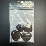 25g Peanut Obsidian Heart Cabochons, Bulk or Wholesale Peanut Obsidian Heart Cabochons, Peanut Obsidian Heart Cabochon