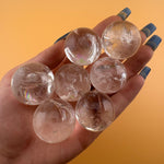 Clear Quartz Sphere with Rainbows, Small Quartz Sphere, Small Quartz Sphere with Rainbows, P-45