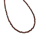 3mm Faceted Gemstone Necklace, Dainty Crystal Necklace, Natural Gemstone Necklace, Facet Gemstone Necklace