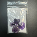 25g Trapiche Amethyst Heart Cabochons, Bulk or Wholesale Amethyst Heart Cabochons, Amethyst Heart Cabochon