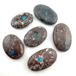 Cavansite Palm Stone, Polished Cavansite Palm Stone, Smooth Cavansite Palm Stone