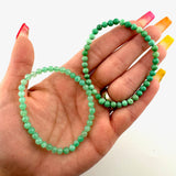 Dainty Chrysoprase Bracelet, 5mm Chrysoprase Bracelet, Quality Chrysoprase Bracelet, A-12