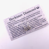 Herkimer Diamond Sterling Silver Earrings, Herkimer Diamond Dangle Earrings, Herkimer Diamond from New York