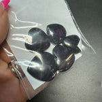 25g Purpurite Heart Cabochons, Bulk or Wholesale Purpurite Heart Cabochons, Purpurite Heart Cabochon