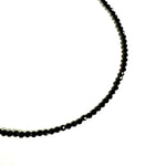 3mm Faceted Gemstone Necklace, Dainty Crystal Necklace, Natural Gemstone Necklace, Facet Gemstone Necklace