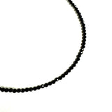 3mm Faceted Gemstone Necklace, Dainty Crystal Necklace, Natural Gemstone Necklace, Facet Gemstone Necklace