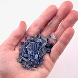 25g Blue Kyanite Chips, Small Raw Blue Kyanite Chips, Blue Kyanite Gemstone Chips