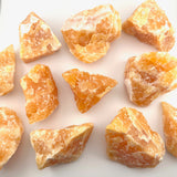 Orange Calcite Chunk, 3" Orange Calcite Chunk, Raw Orange Calcite, Rough Orange Calcite
