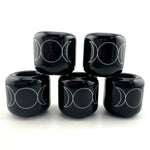 5pc Black Triple Moon Chime Candle Holder Set, Chime Candle Holder Bundle, Triple Moon Candle Holder