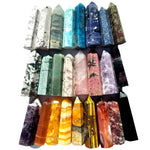 Natural Gemstone Tower, Crystal Point, 4" Crystal Tower, Over 50 to Choose From