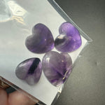 25g Trapiche Amethyst Heart Cabochons, Bulk or Wholesale Amethyst Heart Cabochons, Amethyst Heart Cabochon