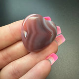 25g Botswana Agate Heart Cabochons, Bulk or Wholesale Botswana Agate Heart Cabochons, Botswana Agate Heart Cabochon