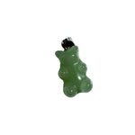 Gemstone Gummy Bear Pendant, Dainty Crystal Bear Pendant, Gummy Bear Crystal Pendant, J-61