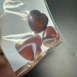 25g Botswana Agate Heart Cabochons, Bulk or Wholesale Botswana Agate Heart Cabochons, Botswana Agate Heart Cabochon