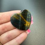 25g Multi Tigers Eye Heart Cabochons, Bulk or Wholesale Tigers Eye Heart Cabochons, Tigers Eye Heart Cabochon