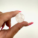 22mm Clear Quartz Sphere, Quartz Mini Sphere, Small Quartz Sphere, A-39