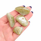Green Amethyst, Tumbled Green Amethyst, Prasiolite Tumble