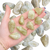 Green Amethyst, Tumbled Green Amethyst, Prasiolite Tumble