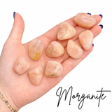 Quality Pink Morganite Tumbled Stone, Tumbled Pink Morganite, Polished Pink Morganite, Healing Morganite Tumble