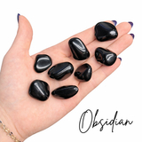 Obsidian Tumble, Tumbled Obsidian, Pocket Obsidian, Healing Obsidian
