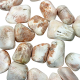 Orange Scolecite Tumble, Peach Scolecite, Pocket Scolecite, Tumbled Orange Scolecite