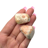 Orange Scolecite Tumble, Peach Scolecite, Pocket Scolecite, Tumbled Orange Scolecite