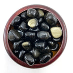 Goldsheen Obsidian, Tumbled Goldsheen, "Flashy" Goldsheen Obsidian