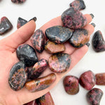 Rhodonite Tumbled Stone, Tumbled Rhodonite, Polished Rhodonite, Healing Rhodonite, T-46