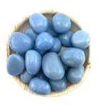 Angelite Tumbled Stone, Tumbled Angelite, Healing Angelite