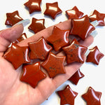 Red Jasper Star Carving, Red Jasper Gemstone Star, Red Jasper Star, Flat Red Jasper Star Carving, B-25