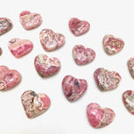 Rhodochrosite Heart, Mini Rhodochrosite Heart, Polished Rhodochrosite Heart