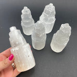 10cm Selenite Tower, Rough Selenite Tower, Medium Selenite Tower