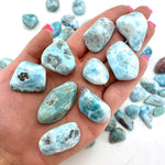ONE "River Tumbled" Larimar, Tumbled Larimar, Dominican Republic