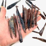 3 Obsidian Needles, Natural Obsidian Needles, Crafting Obsidian, Obsidian Windchimes
