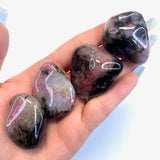 XL Rhodonite and Quartz Tumbled Stone, Tumbled Rhodonite Quartz, Rhodonite with Quartz Tumble, P-02