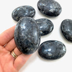 Larvikite Palm Stone, Healing Larvikite, Polished Larvikite, Flashy Larvikite, C-13