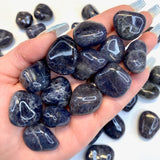 Tumbled Iolite Cordierite, Small Iolite Tumble, Polished Cordierite, Small Iolite Pocket Stone, P-73
