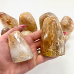 Golden Healer Free Form, Yellow Hematoid Quartz Free Form, Polished Golden Healer, Small or Medium, Golden Healer